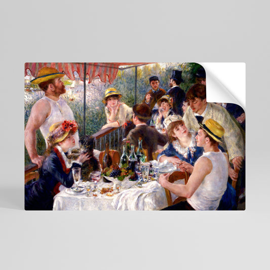 LUNCHEON OF THE BOATING PARTY Póster adhesivo horizontal