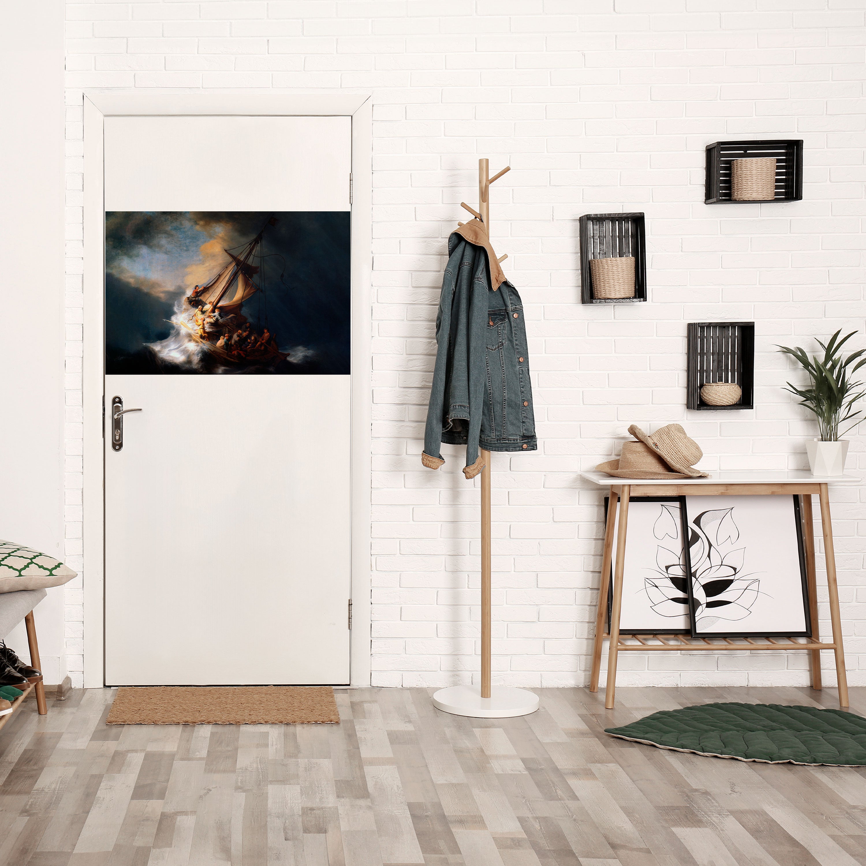 TORMENTA DE HÉROES Póster horizontal autoadhesivo