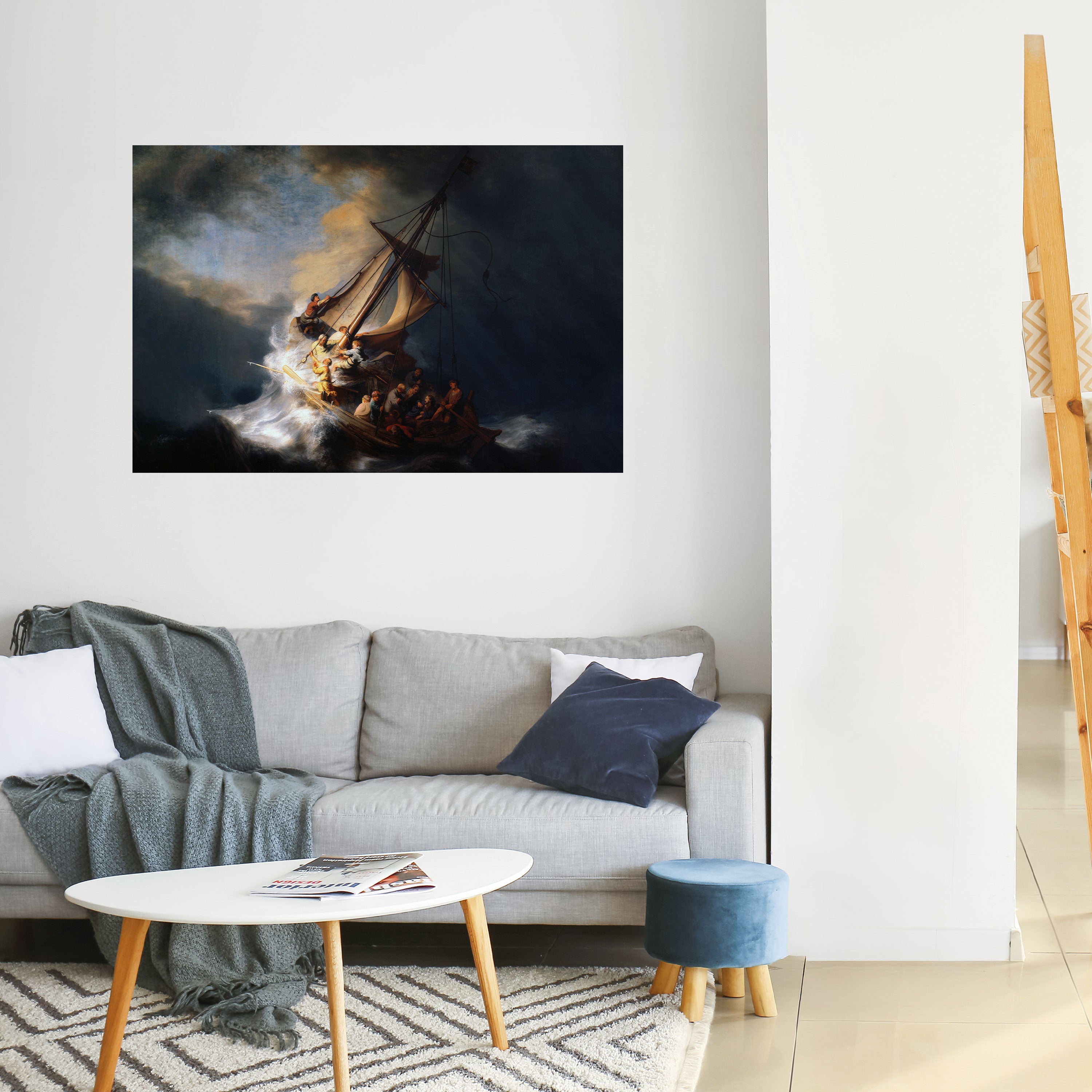 TORMENTA DE HÉROES Póster horizontal autoadhesivo