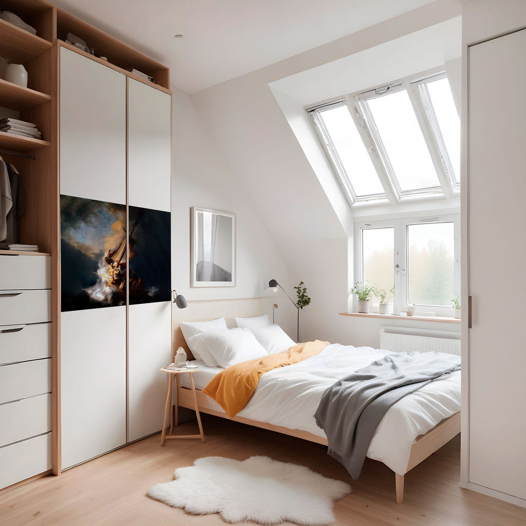 TORMENTA DE HÉROES Póster horizontal autoadhesivo