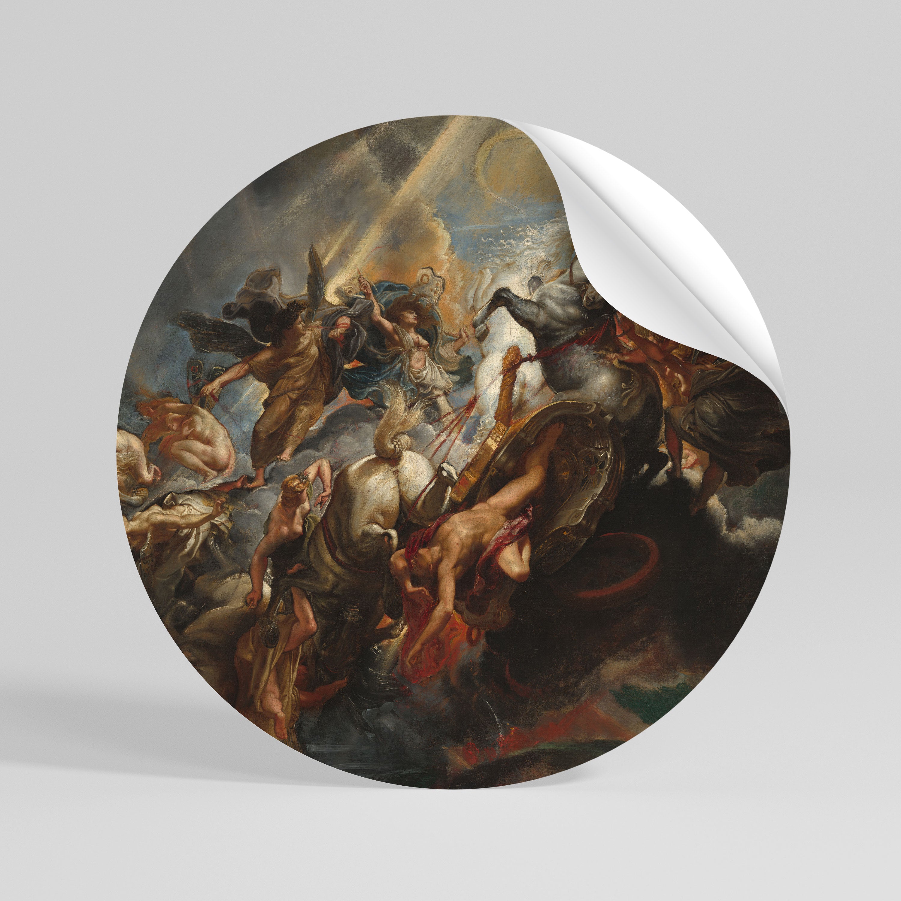 FURY IN MOTION Vinilo adhesivo redondo