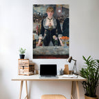 SHADOWS AT THE BAR Póster Vertical Adhesivo