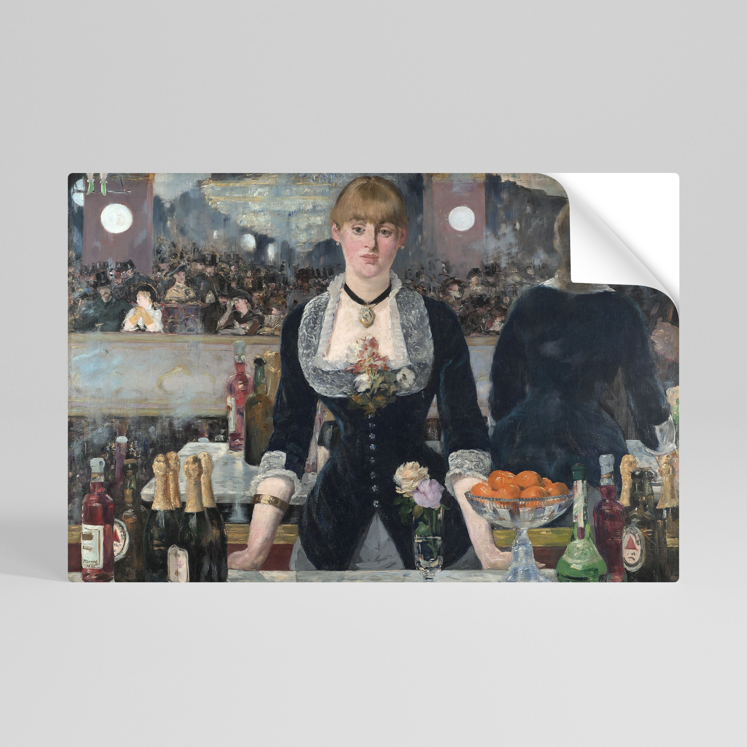 Póster horizontal autoadhesivo "SOMBRAS EN EL BAR"