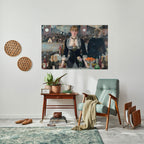 SHADOWS AT THE BAR Póster Horizontal Adhesivo