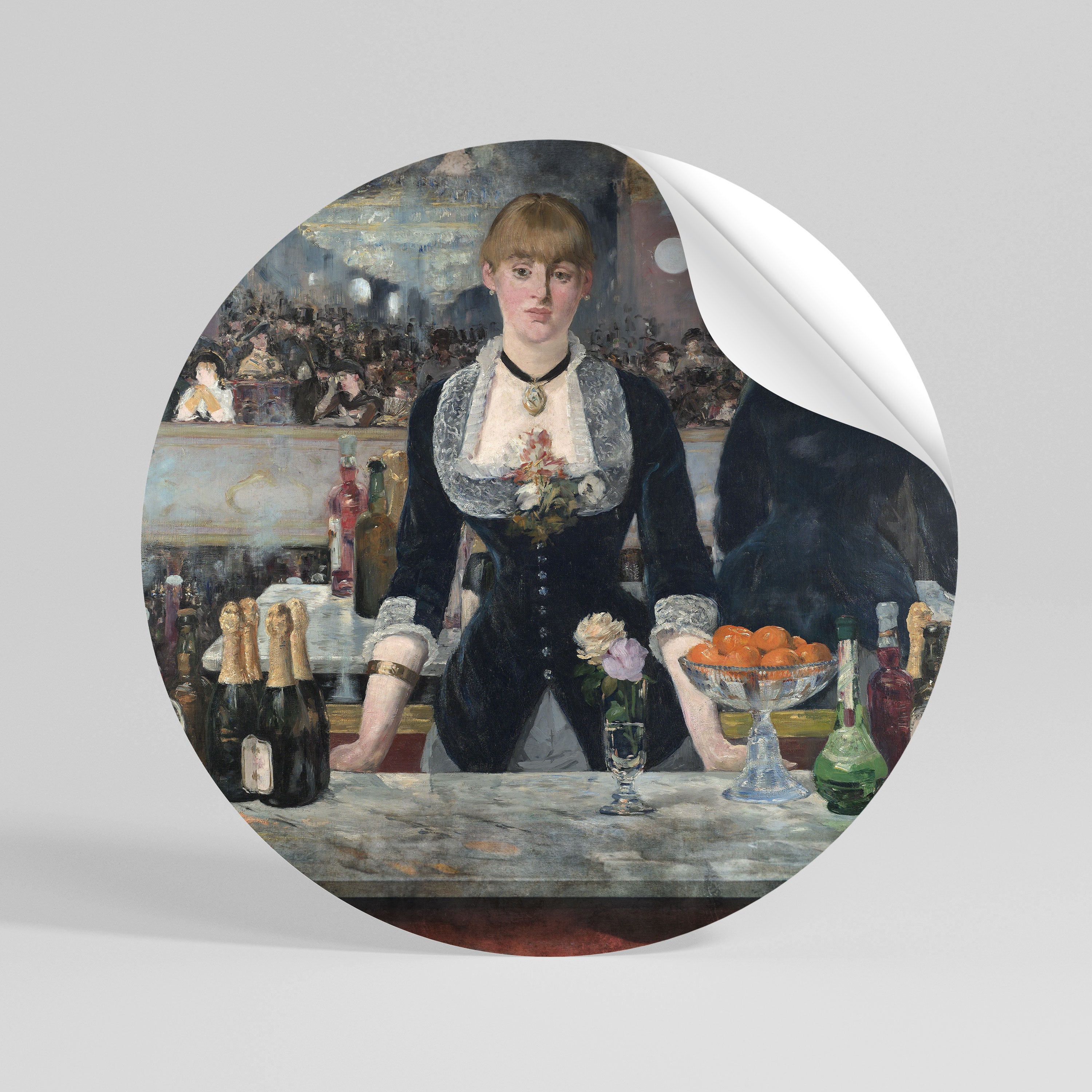 SHADOWS AT THE BAR Vinilo adhesivo redondo