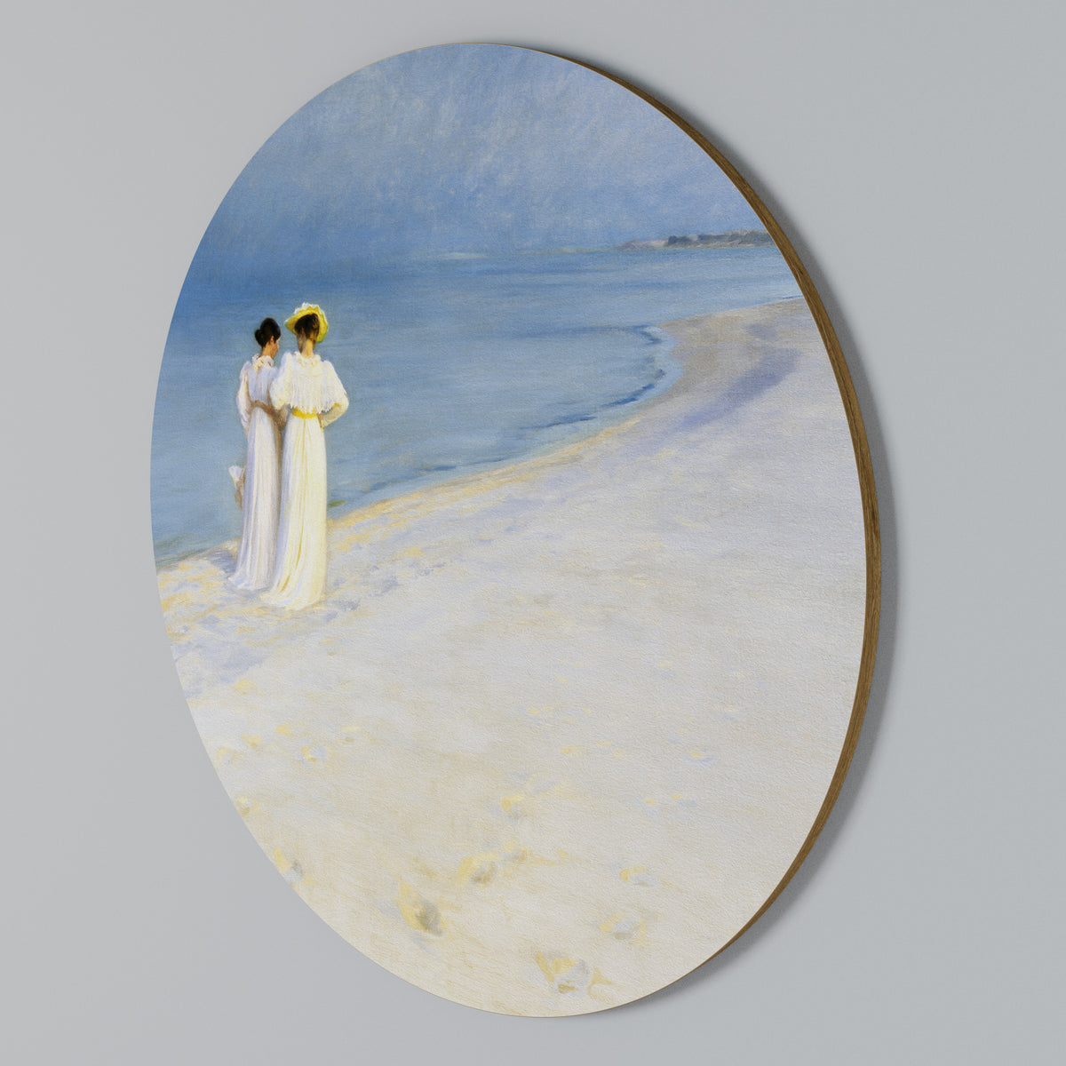 SUMMER EVENING ON SKAGEN'S BEACH Arte de pared redondo