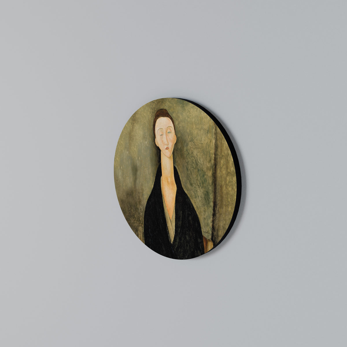 AMEDEO MODIGLIANI Arte de pared redondo