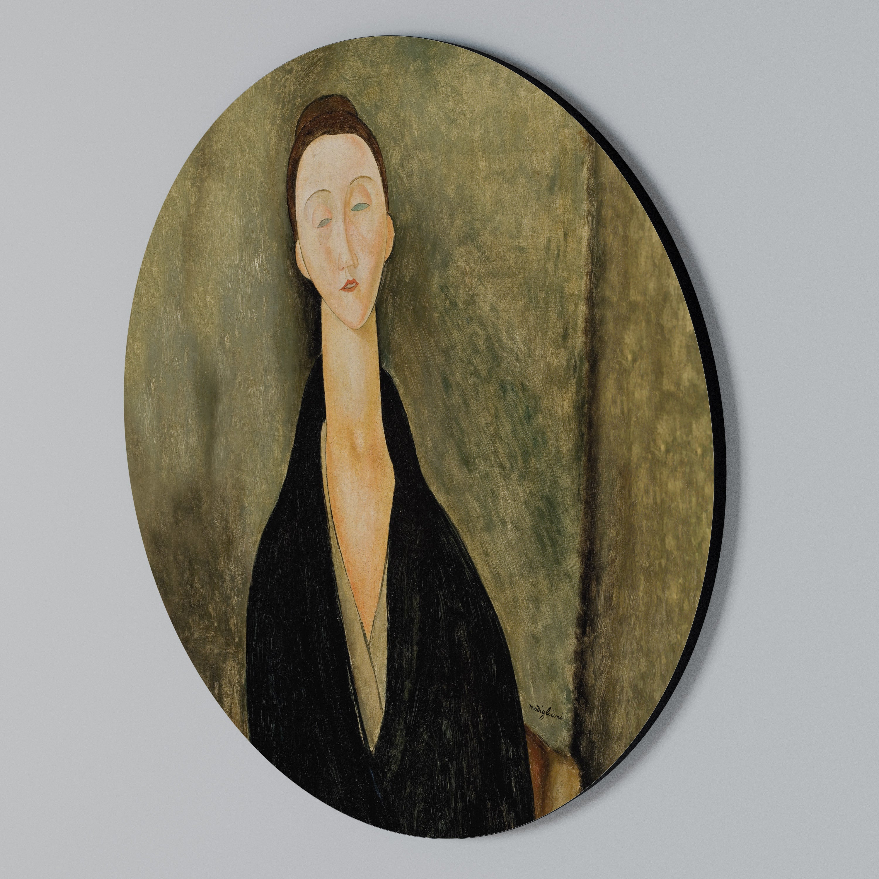 AMEDEO MODIGLIANI Arte de pared redondo