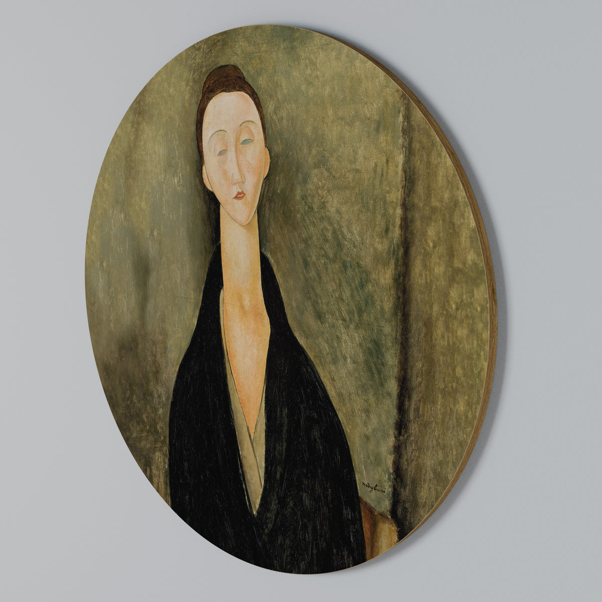 AMEDEO MODIGLIANI Arte de pared redondo