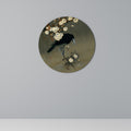 PETALS AND CROWS Round Wall Art