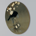PETALS AND CROWS Round Wall Art
