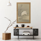 ZILVERREIGERS IN MOERAS Póster Vertical Adhesivo