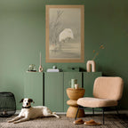 ZILVERREIGERS IN MOERAS Póster Vertical Adhesivo