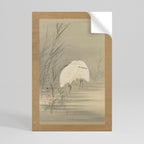 ZILVERREIGERS IN MOERAS Póster Vertical Adhesivo