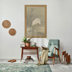 ZILVERREIGERS IN MOERAS Póster Vertical Adhesivo