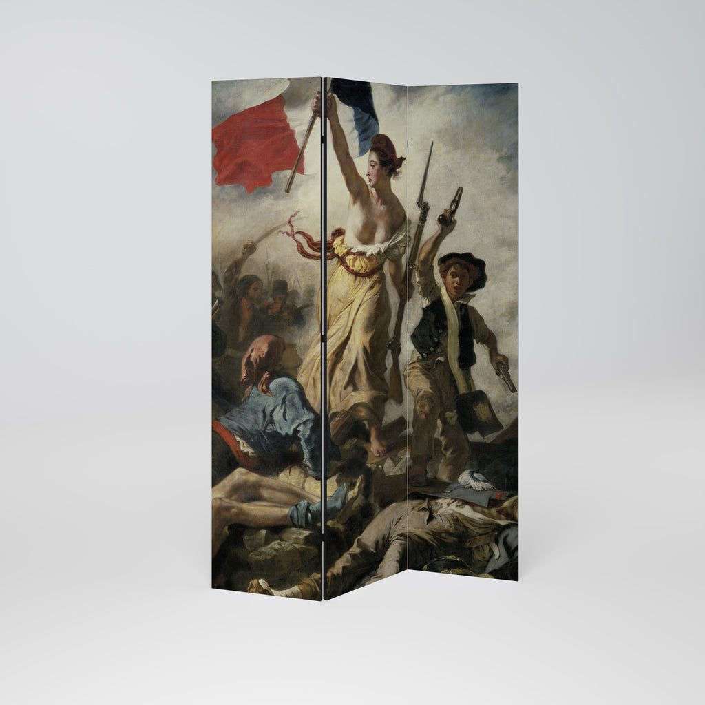 LIBERTY LEADING THE PEOPLE Decorative 3-Panel Room Divider