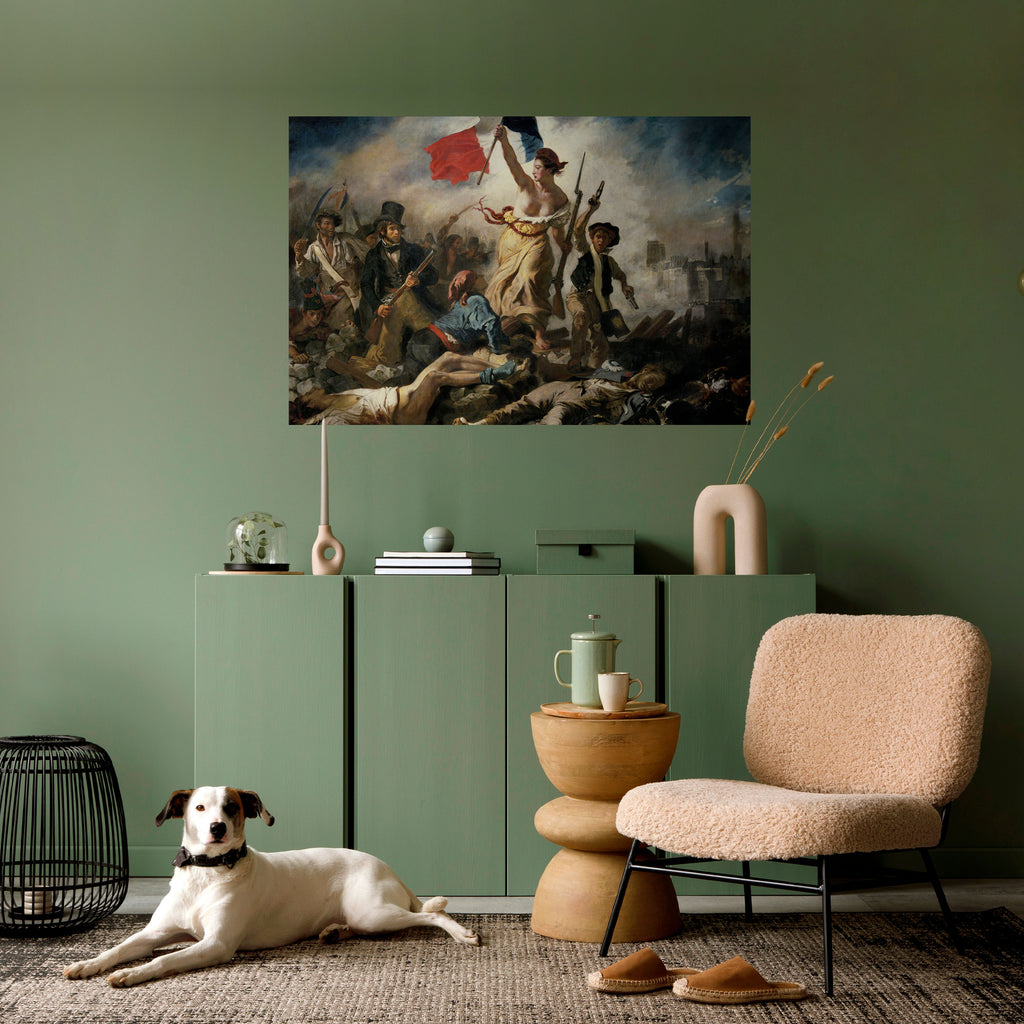 Póster horizontal autoadhesivo «LA LIBERTAD GUIANDO AL PUEBLO»