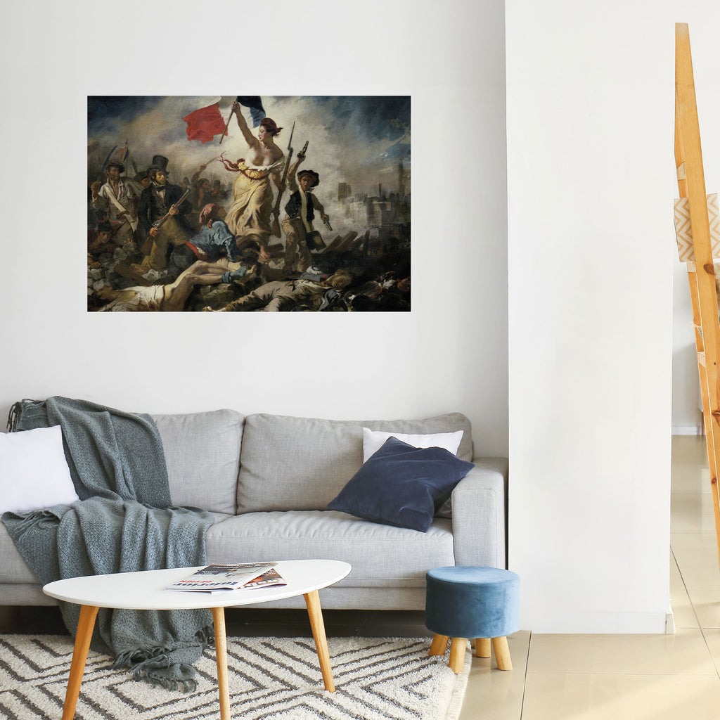 Póster horizontal autoadhesivo «LA LIBERTAD GUIANDO AL PUEBLO»