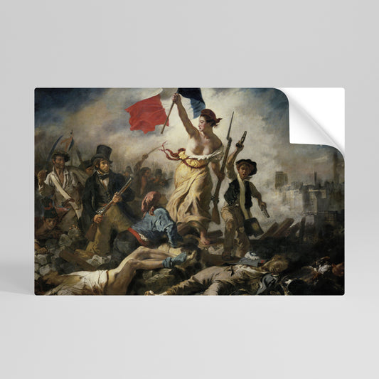 LIBERTY LEADING THE PEOPLE Póster adhesivo horizontal