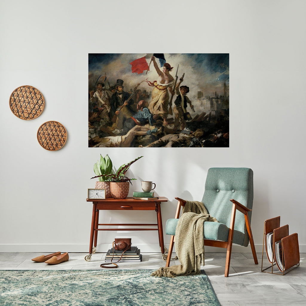 Póster horizontal autoadhesivo «LA LIBERTAD GUIANDO AL PUEBLO»