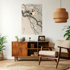 TITS ON CHERRY BRANCH Póster Vertical Adhesivo