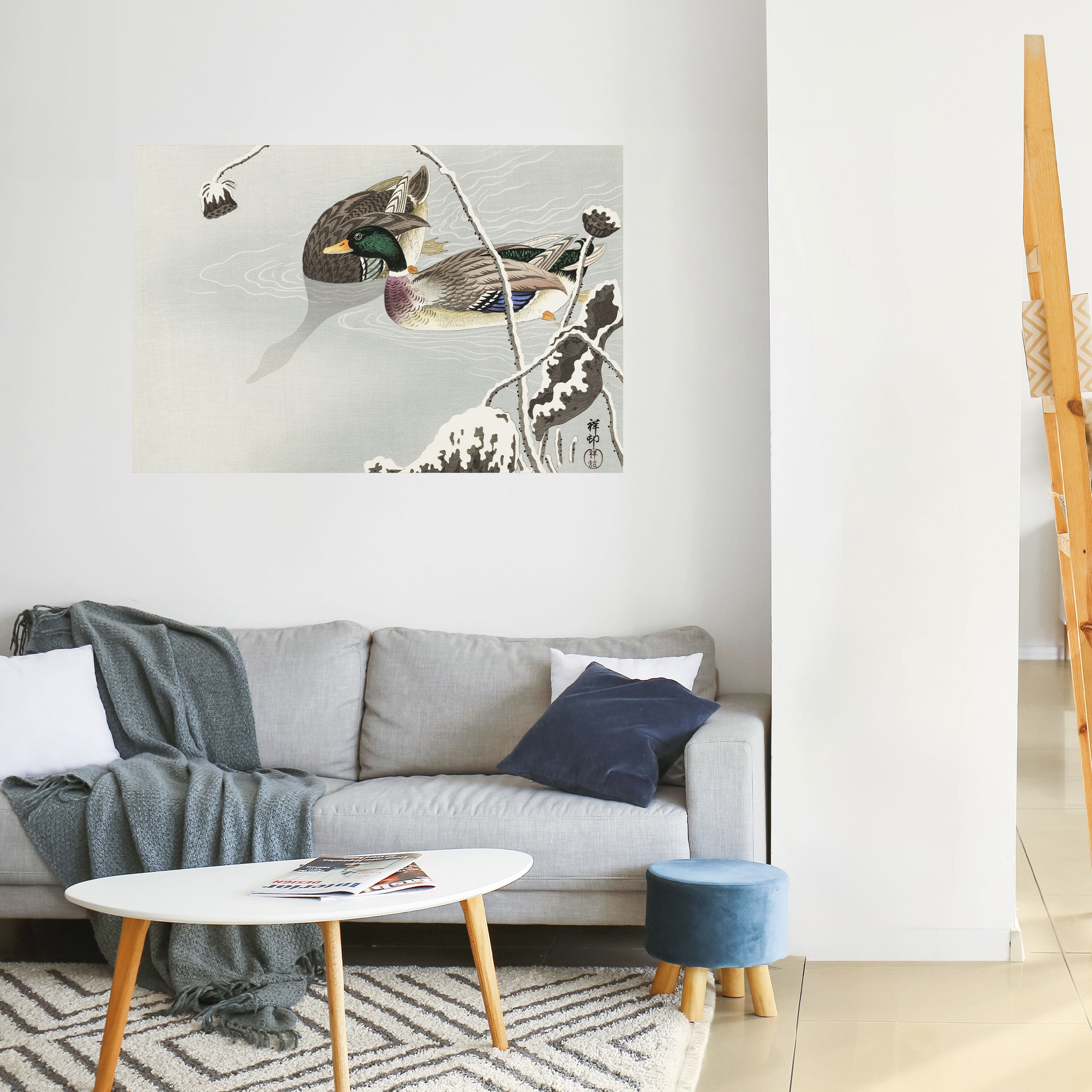 Póster horizontal autoadhesivo "BAILE DE PATOS"