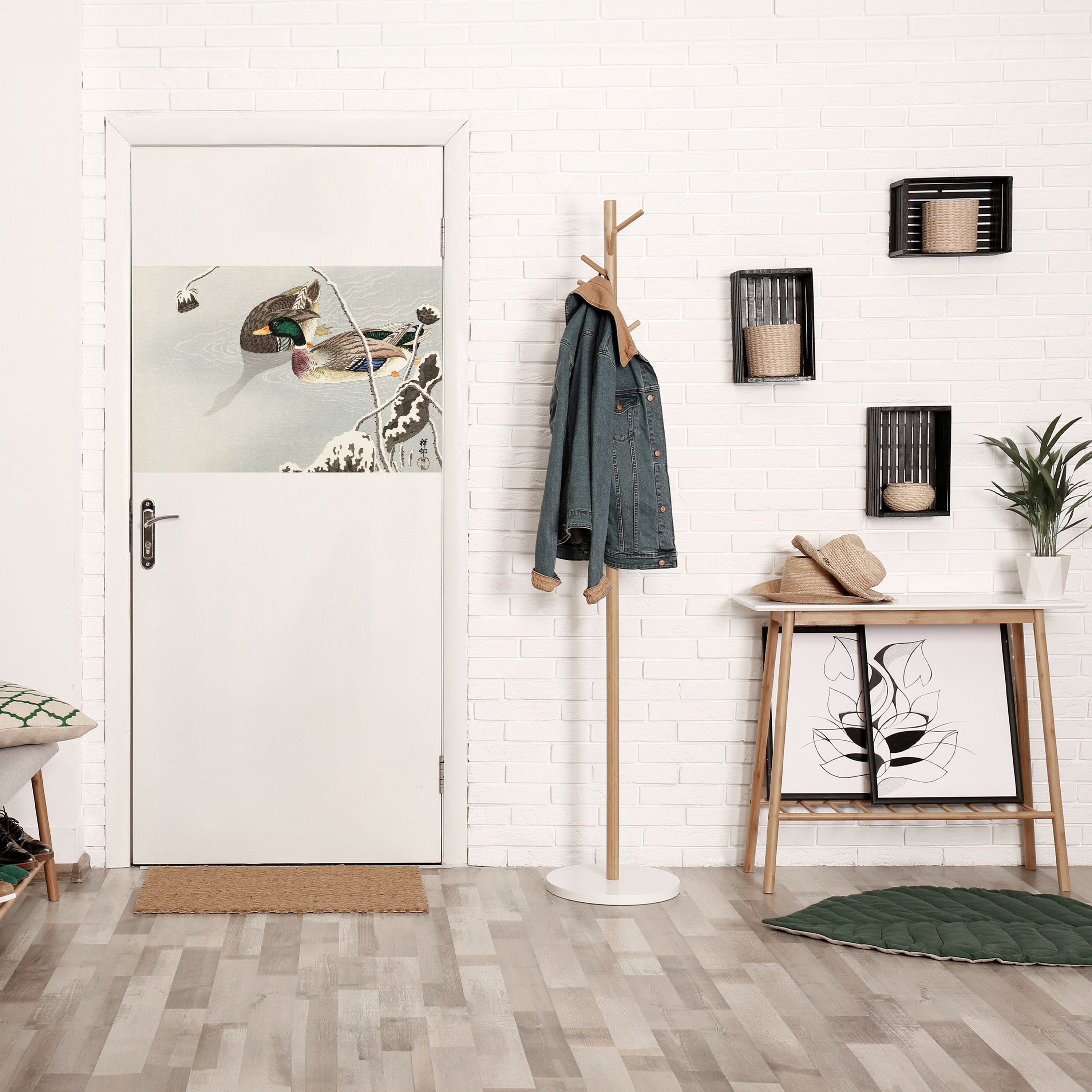 Póster horizontal autoadhesivo "BAILE DE PATOS"