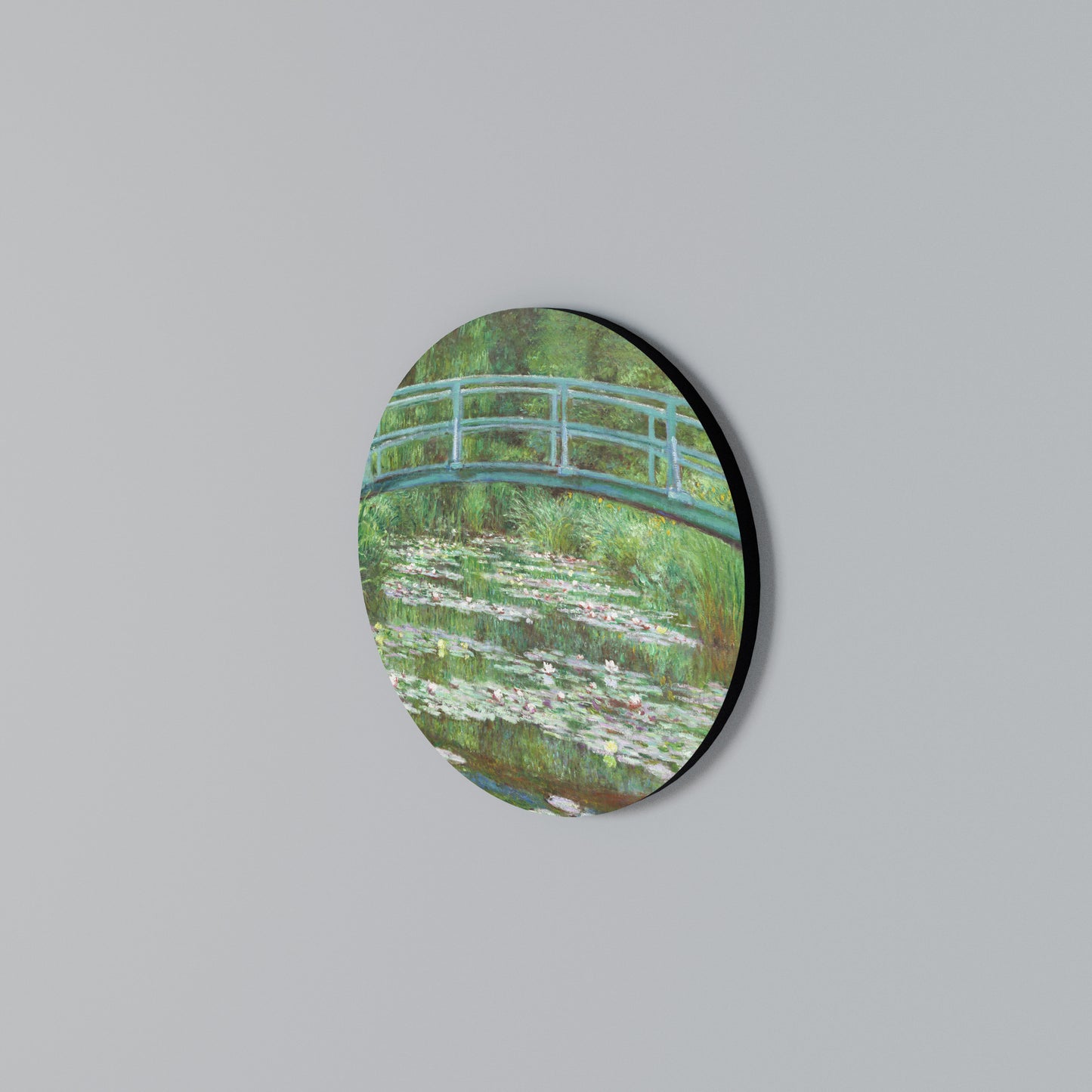 JAPANESE FOOTBRIDGE Arte de pared redondo