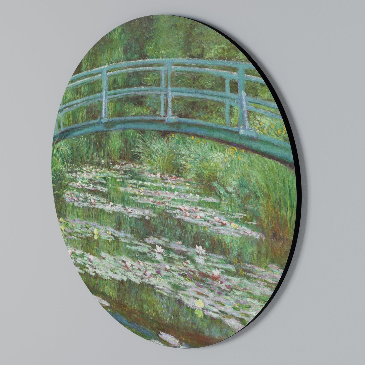 JAPANESE FOOTBRIDGE Arte de pared redondo