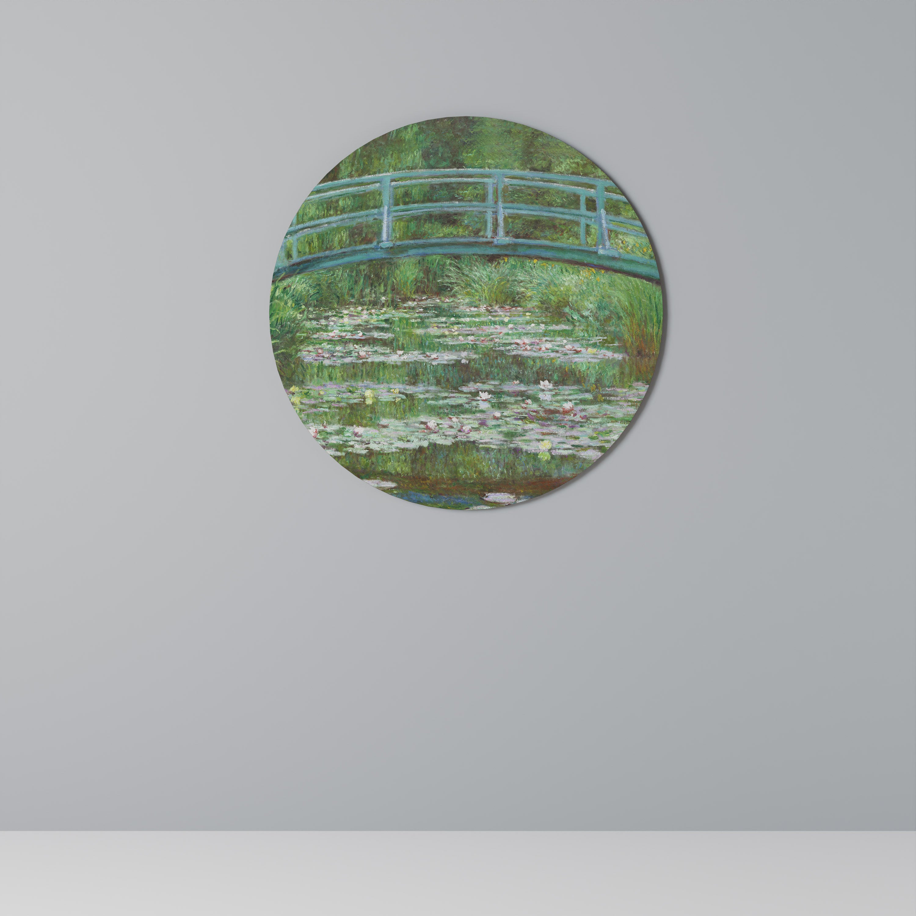 JAPANESE FOOTBRIDGE Round Wall Art