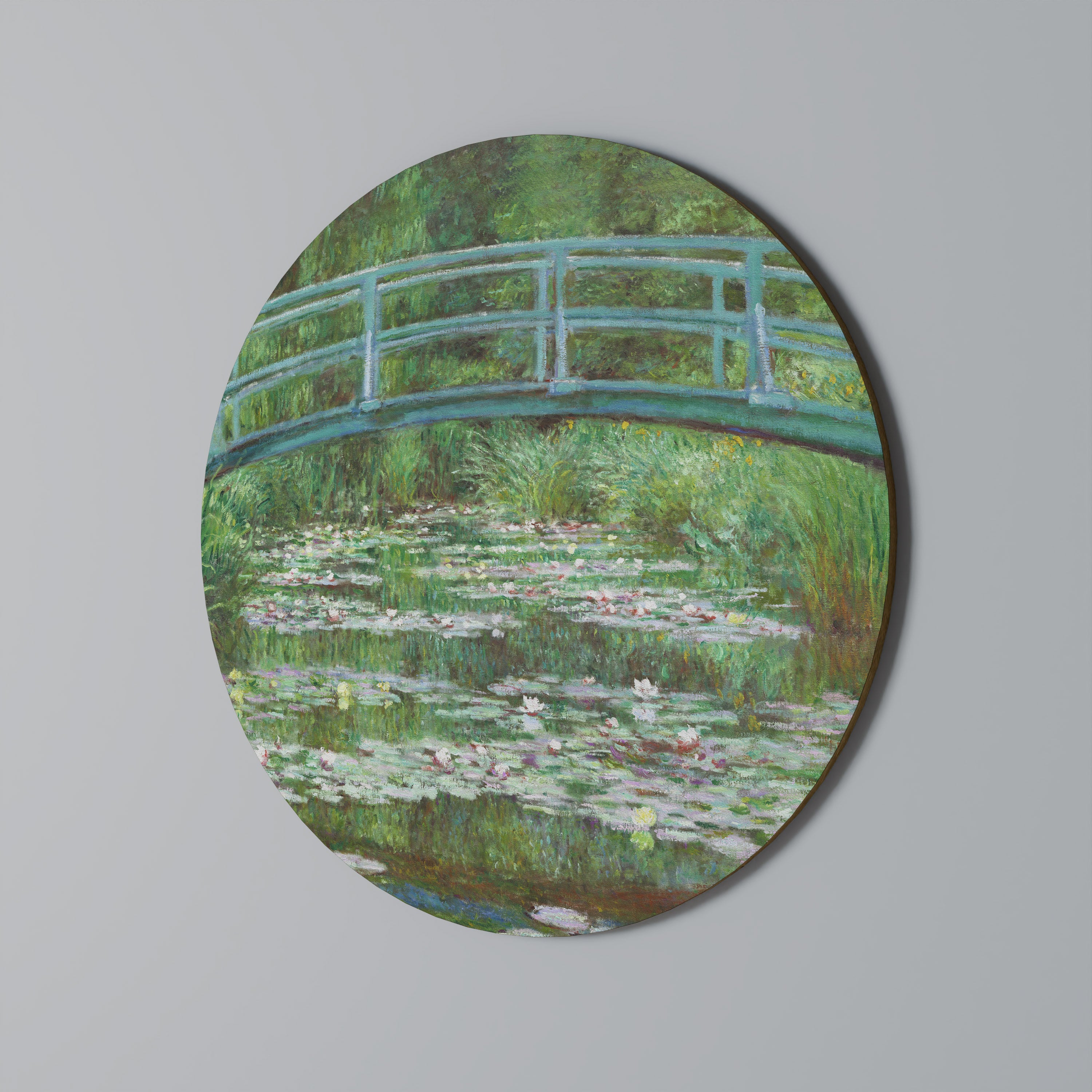 JAPANESE FOOTBRIDGE Round Wall Art