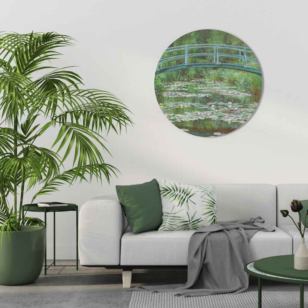 JAPANESE FOOTBRIDGE Round Wall Art