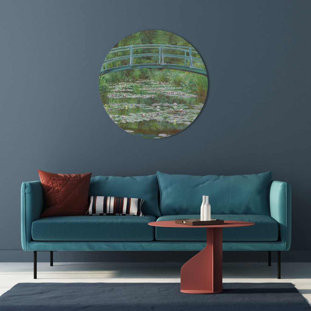 JAPANESE FOOTBRIDGE Round Wall Art