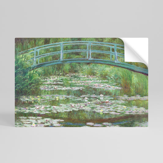 JAPANESE FOOTBRIDGE Póster adhesivo horizontal