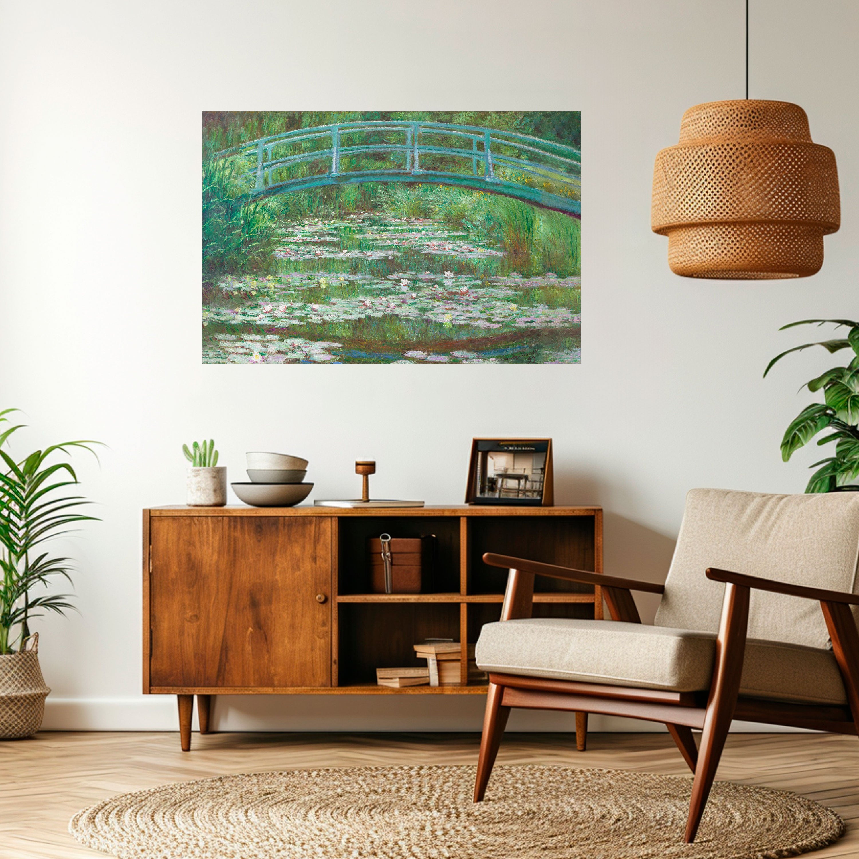 Póster horizontal autoadhesivo PASARELA JAPONESA