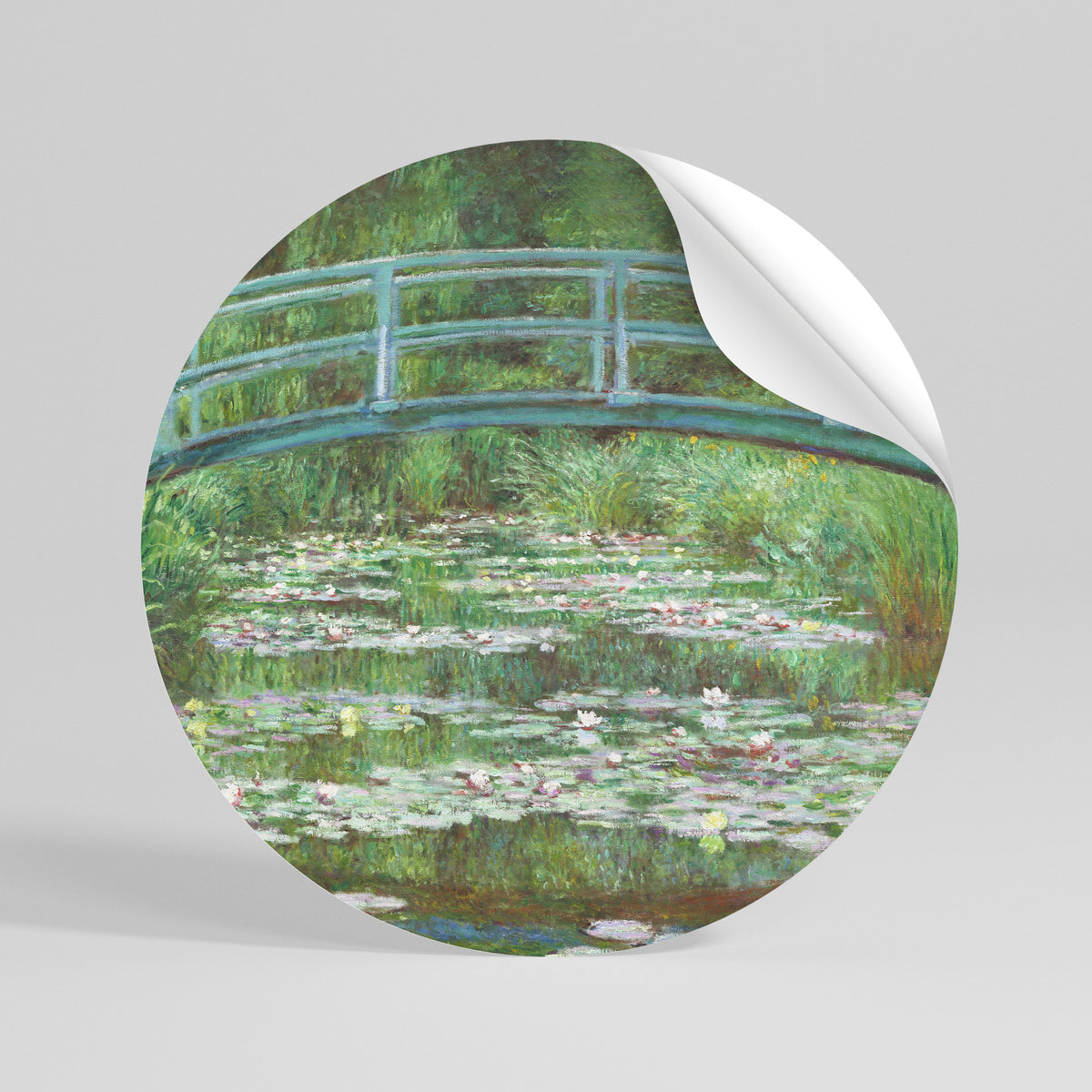 JAPANESE FOOTBRIDGE Vinilo adhesivo redondo