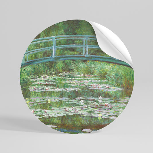 JAPANESE FOOTBRIDGE Vinilo adhesivo redondo