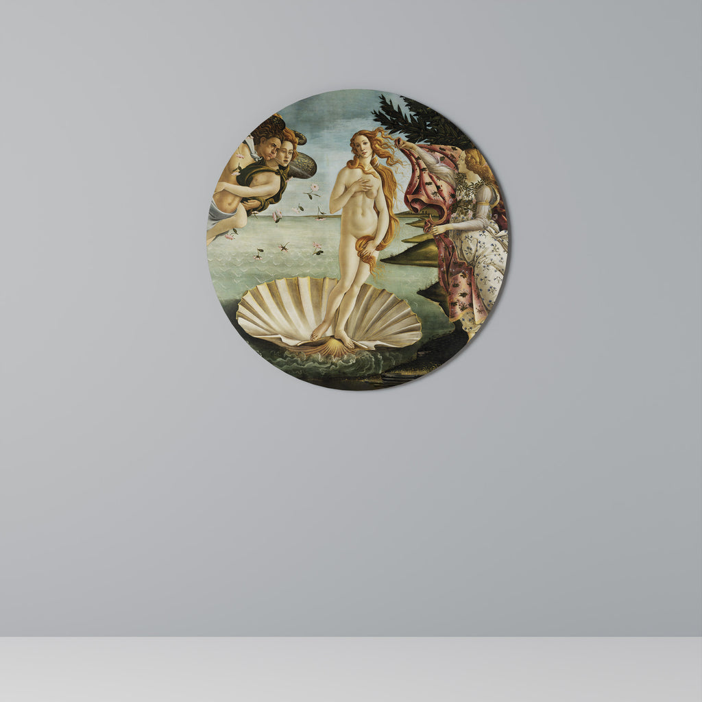 DIVINE BIRTH OF BEAUTY Round Wall Art