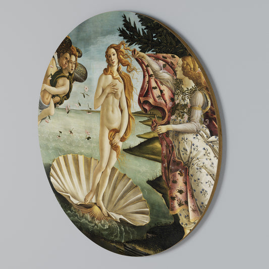 DIVINE BIRTH OF BEAUTY Arte de pared redondo