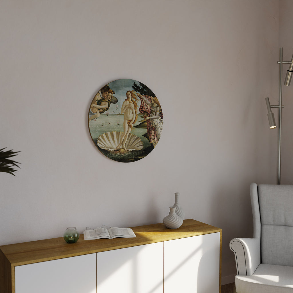 DIVINE BIRTH OF BEAUTY Round Wall Art