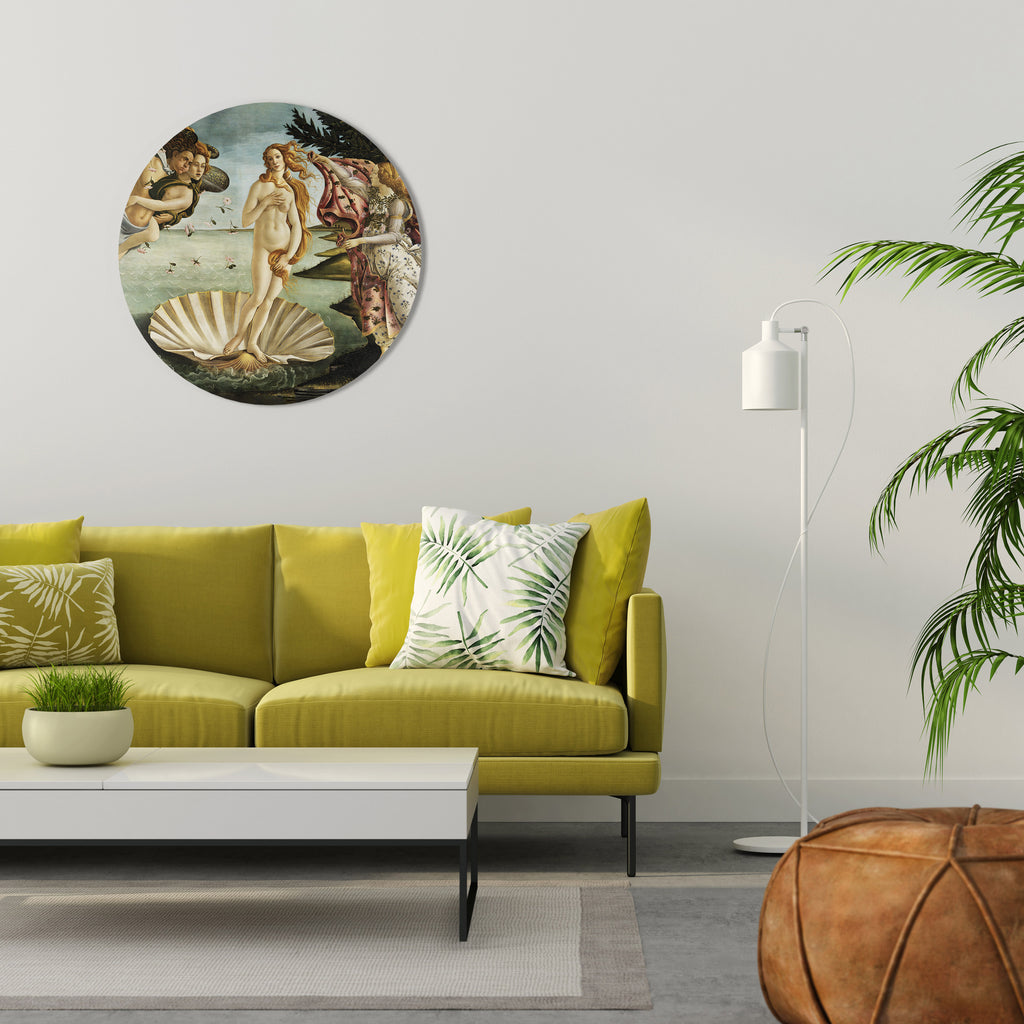 DIVINE BIRTH OF BEAUTY Round Wall Art