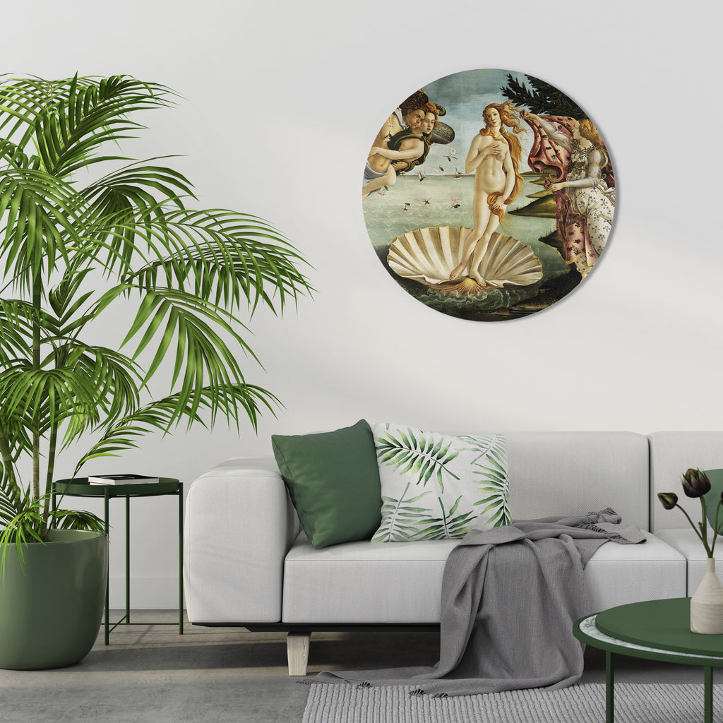 DIVINE BIRTH OF BEAUTY Round Wall Art