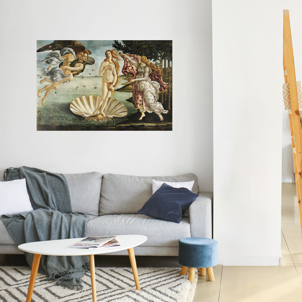 Póster horizontal autoadhesivo "El nacimiento divino de la belleza"