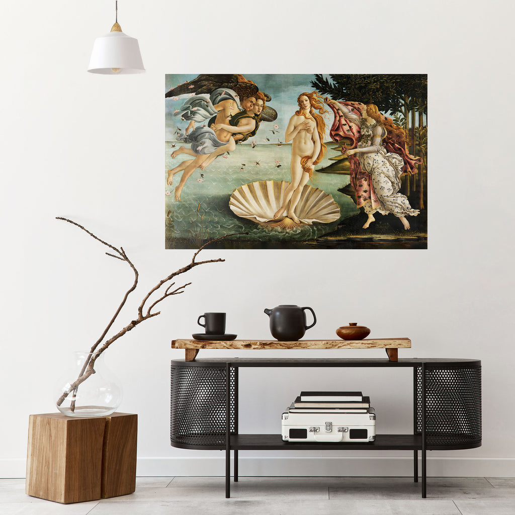 Póster horizontal autoadhesivo "El nacimiento divino de la belleza"