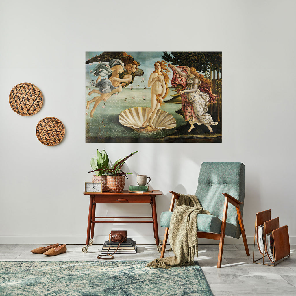 Póster horizontal autoadhesivo "El nacimiento divino de la belleza"