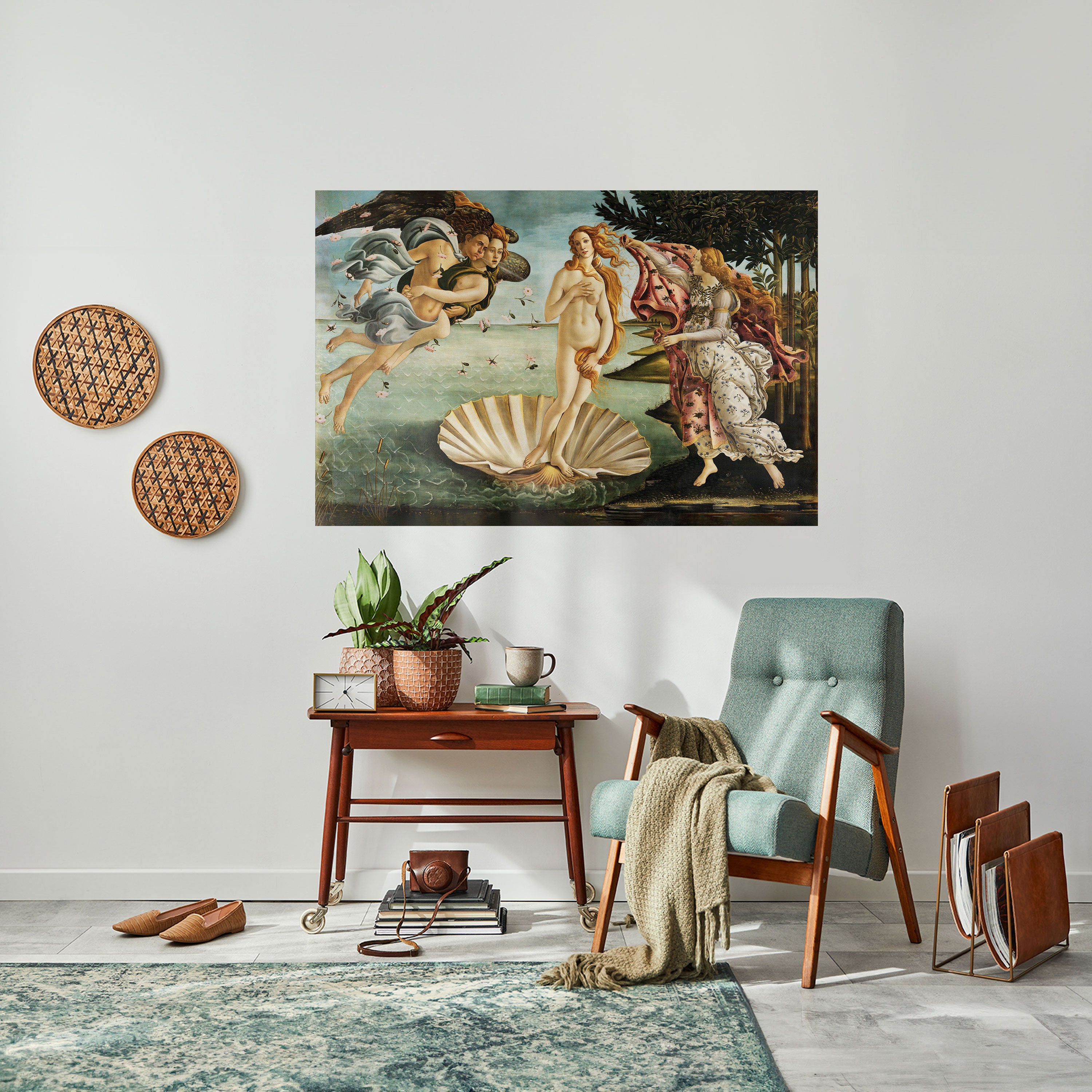 Póster horizontal autoadhesivo "El nacimiento divino de la belleza"