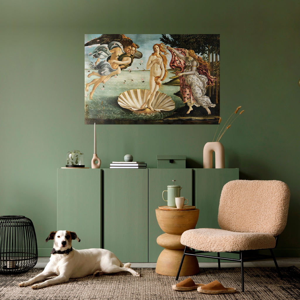 Póster horizontal autoadhesivo "El nacimiento divino de la belleza"