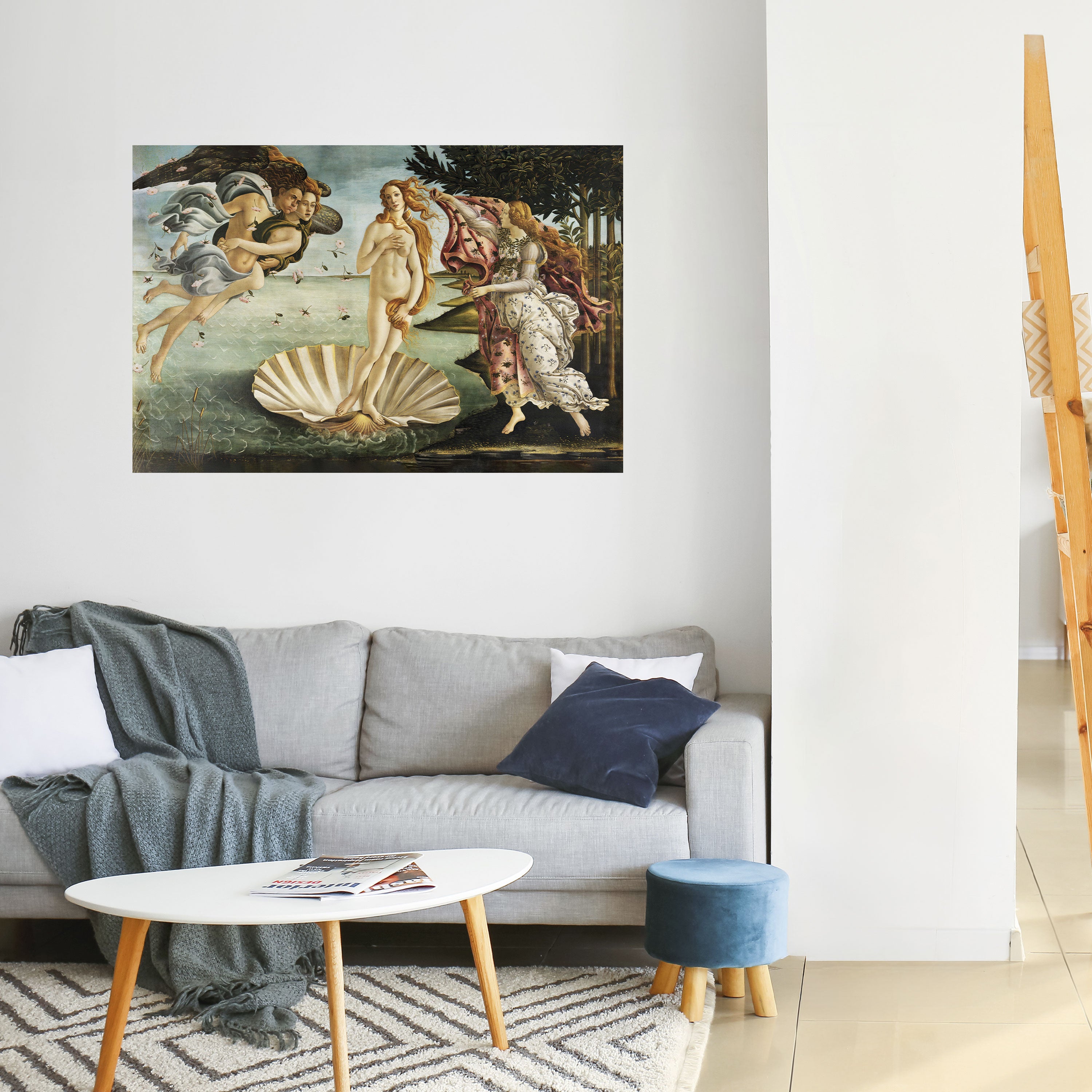 Póster horizontal autoadhesivo "El nacimiento divino de la belleza"