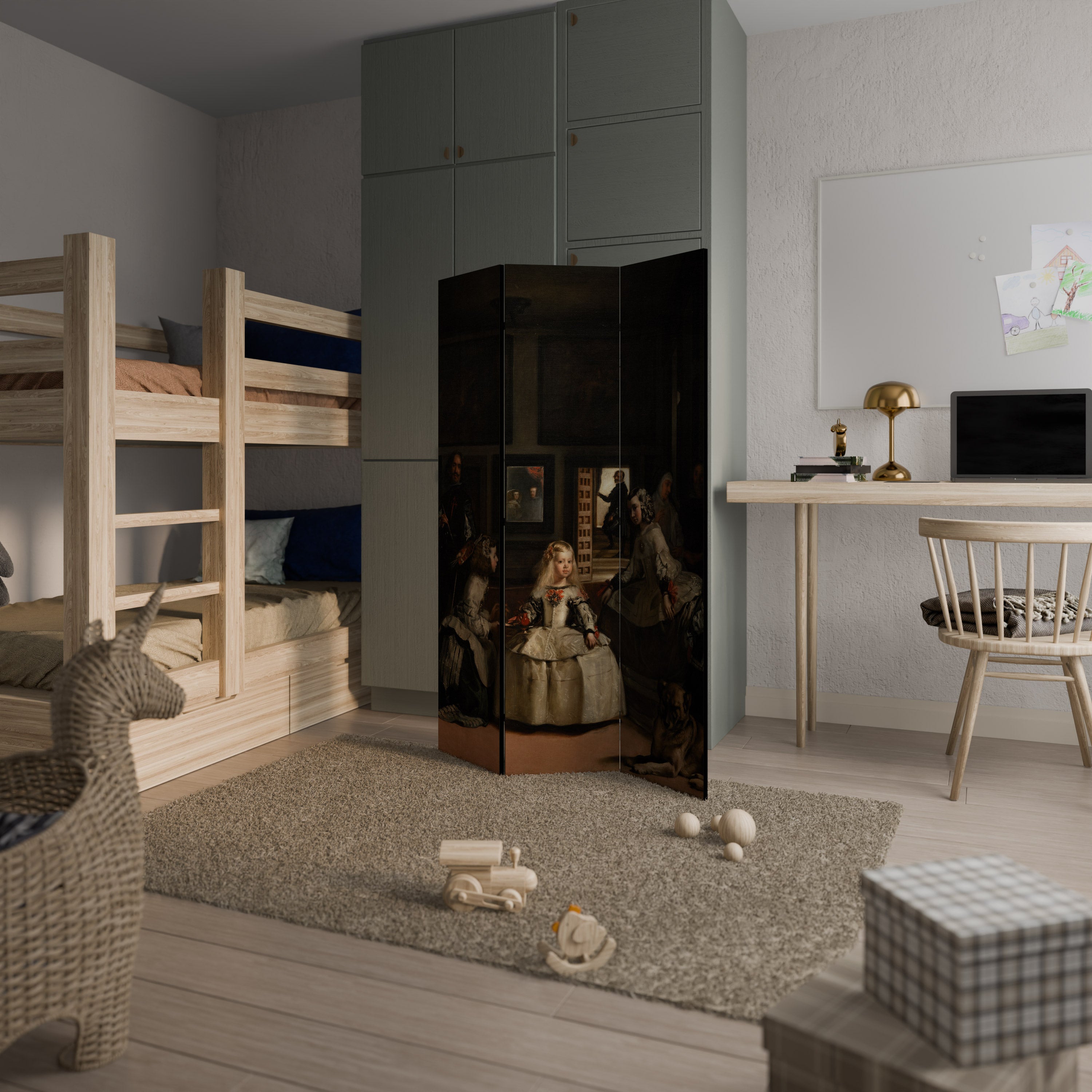 MYSTIQUE OF MOMENTS Biombo de 3 paneles