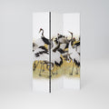 JAPANESE FLOCK OF CRANES 3-Panel Room Divider